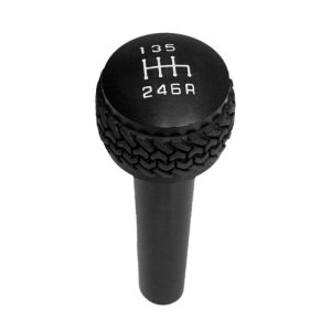 Jeep Wrangler TJ Shift Knob - DV8 Offroad - 'Tired Tread' Design, 6-Speed - Black - `05-`06